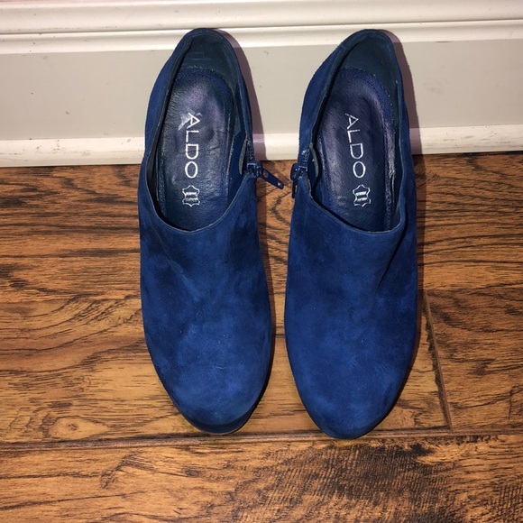 Aldo Shoes - Suede Blue Ankle booties stilettos heels